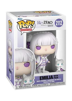 Набор игровых фигурок funko pop! серии re:zero - эмилия с паком