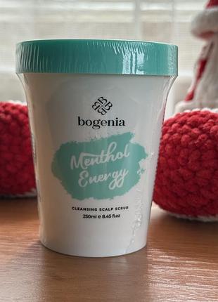 Скраб для шкіри голови bogenia cleansing scalp scrub menthol energy 250 мл