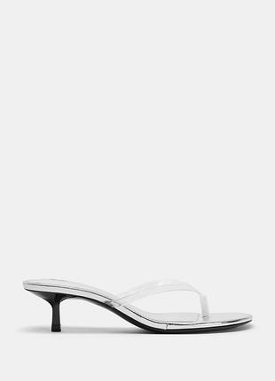 Босоніжки сандалі мюлі кітен зіл kitten heels zara зара