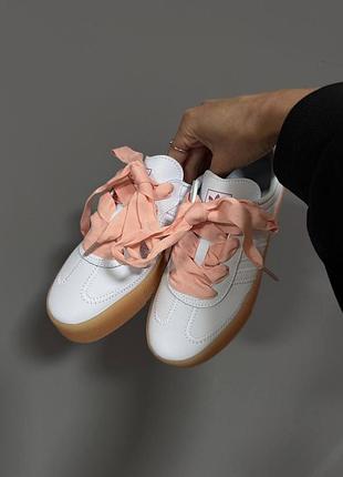 Кроссовки adidas salba platform white / peach premium 8