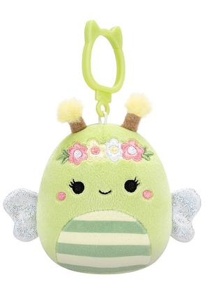 Мягкая игрушка на клипсе squishmallows – пчелка сибил