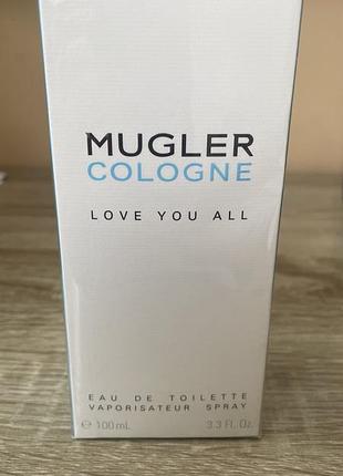 Туалетна вода thierry mugler cologne love you all 100мл