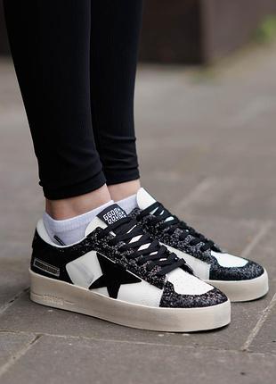 Кеди golden goose ggdb stardan black white