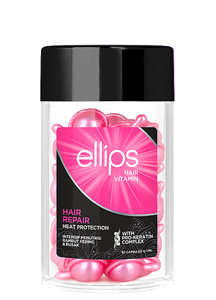 Вітаміни для волосся ellips vitamin hair repair відновлення волосся з про-кератиновим комплексом 50 шт*1 мл daily skin care