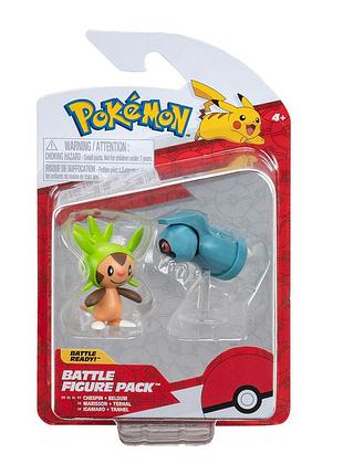 Набор игровых фигурок pokemon w16 - чеспин и белдум