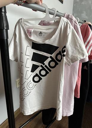 Лот речей adidas + куртка🩷 7-8 років 6