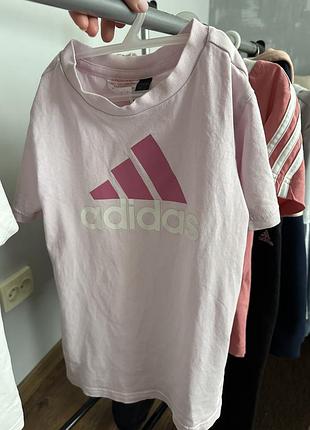 Лот речей adidas + куртка🩷 7-8 років 5