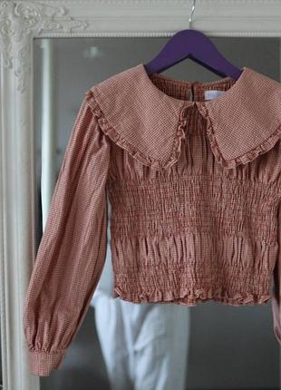 Блуза з великим кольором zara