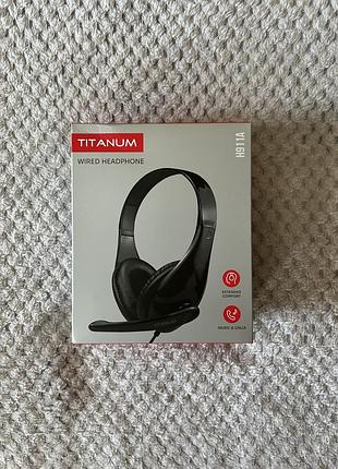 Навушники з мікрофоном titanum wired headphone