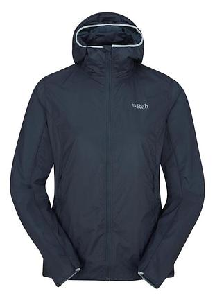 Куртка жіноча вітрозахисна rab vital hoody tempest blue