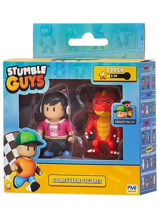 Набор коллекционных фигурок stumble guys - оператор джина и дракон инферно