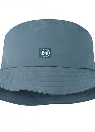 Панама buff adventure bucket hat solid stone blue