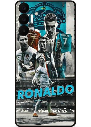 Силиконовый бампер чехол для samsung a27 с картинкой ronaldo роналдо