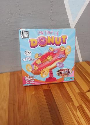 Настільна дитяча гра на баланс і спритність don't drop the doughnut від бренду games hub