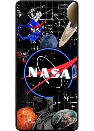Силіконовий чохол бампер для samsung a27 з малюнком космос nasa