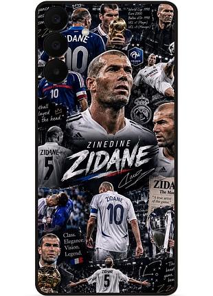 Силиконовый чехол бампер для samsung a27 с рисунком zinedine zidane зинедин зидан