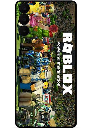 Силіконовий чохол бампер для samsung a27 з картинкою роблокс roblox