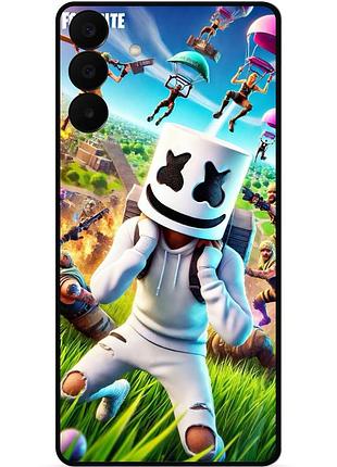 Силиконовый чехол бампер для samsung a27 с рисунком фортнайт fortnite