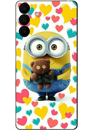 Силиконовый бампер чехол для samsung a27 с рисунком миньон боб minion