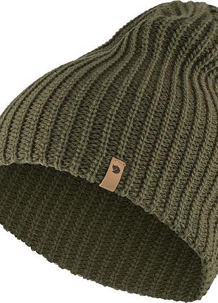Шапка fjallraven ovik melange beanie laurel green
