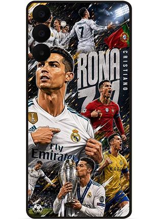 Силіконовий чохол бампер для samsung a27 з малюнком ronaldo роналдо легенда