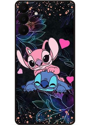 Силиконовый чехол бампер для samsung a27 с рисунком стич stitch