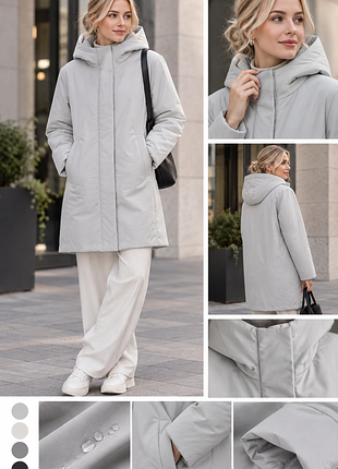 Жіночий пуховик uniqlo hybrid, сірий