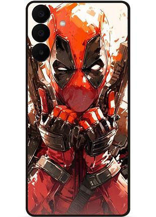 Силиконовый бампер чехол для samsung a27 с рисунком дэдпул deadpool