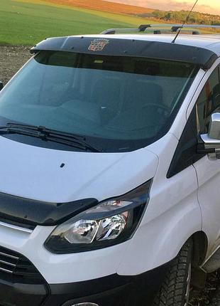 Козырек на лобовое стекло (на кронштейнах) для ford custom 2013-2022 гг