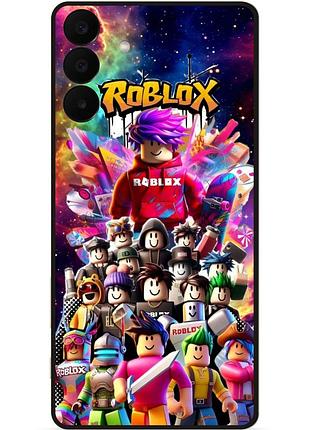 Силиконовый чехол бампер для samsung a27 с картинкой roblox роблокс