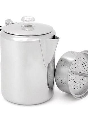 Кофеварка gsi outdoors glacier stainless 6 cup perc