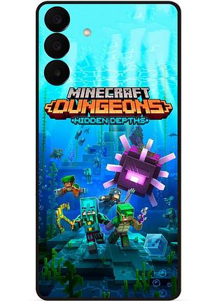 Силиконовый бампер чехол для samsung a27 с рисунком майнкрафт minecraft