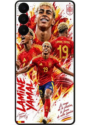 Чехол силиконовый бампер для samsung a27 с рисунком ламин ямаль lamine yamal messi