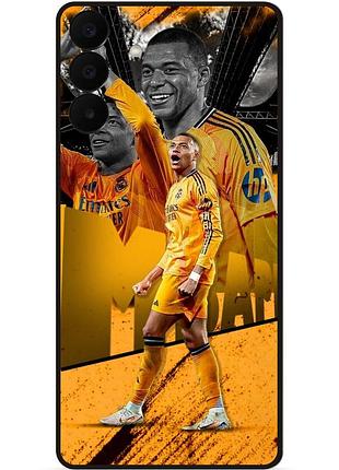 Силиконовый чехол бампер для samsung a27 с картинкой mbappe real мбаппе