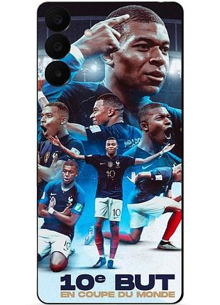 Силиконовый бампер чехол для samsung a27 с рисунком мбаппе франция mbappe