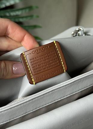 Сумка coach tabby shoulder bag 20 with quilting gray 10