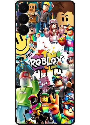 Силиконовый чехол для samsung a27 с рисунком роблокс roblox