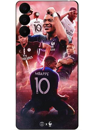 Силиконовый бампер чехол для samsung a27 с рисунком килиан мбаппе mbappe