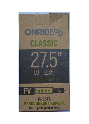 Камера onride classic 27.5"*1.9-2.35" fv48 rvc (polybag)