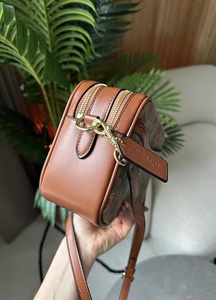 Сумка coach jamie camera bag large beige 5