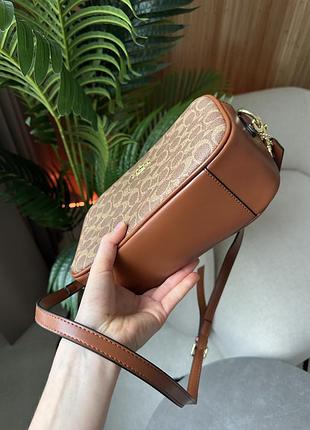 Сумка coach jamie camera bag large beige 7