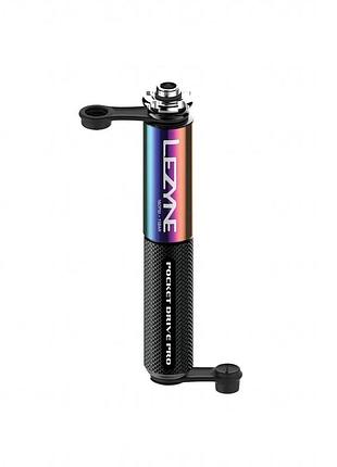 Ручной насос lezyne pocket drive pro черный/бензиновый