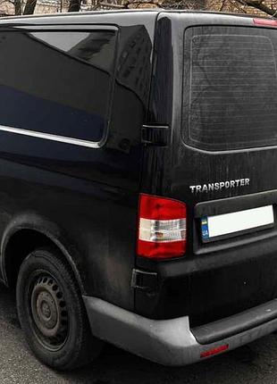Накладка на задній бампер eurocap (abs) для volkswagen t5 multivan 2003-2010 рр