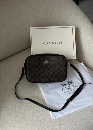Сумка coach jamie camera bag large brown