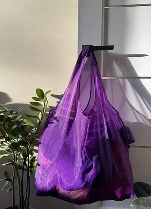Сумка шоппер levitate monolite violet