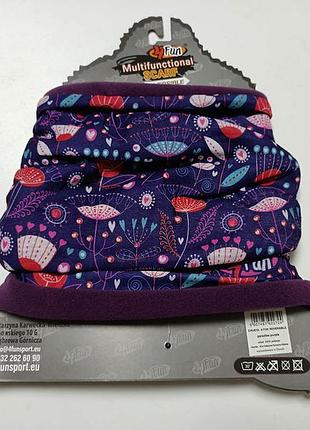 Мультифункциональная повязка 4fun polartec reversible paradise purple