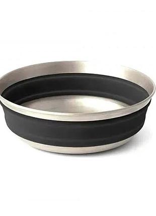 Миска складная sea to summit detour stainless steel collapsible bowl l beluga black