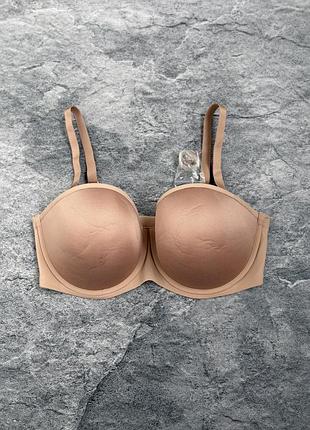 Бюстгальтер балконет thirdlove classic strapless  80e бежевий