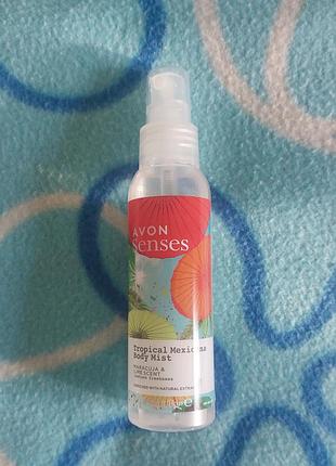 Парфюмированный мист для тела маракуйя и лайм tropical mexicana от avon