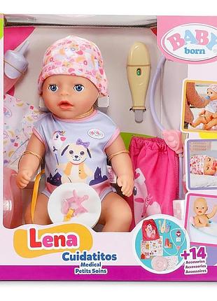 Лялька baby born – лена у лікаря (36 см)